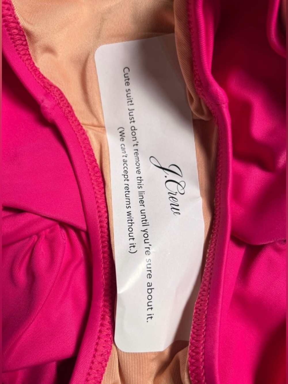 J.Crew ruched V-neck one-piece in radiant Fuschia - Picture 12 of 14